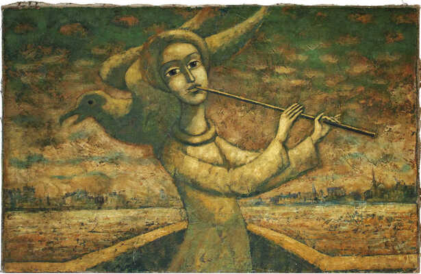 Неизвестный художник. Музыкант 